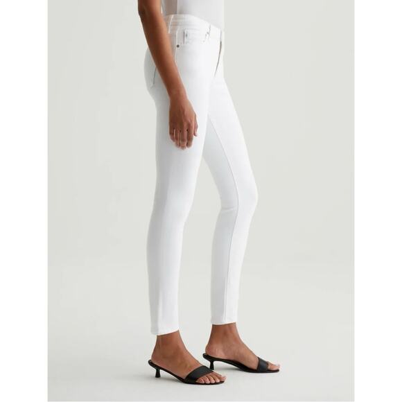 AG Jeans The Prima Mid-Rise Cigarette White Size 27 - Picture 1 of 8